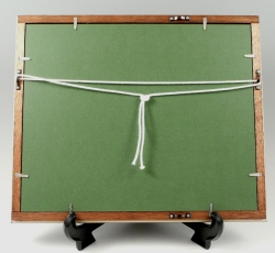 中村一代作＞赤富士 磁器陶額【有田焼 三光堂】