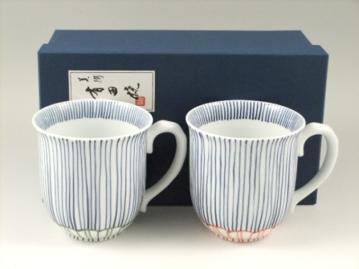 マグカップ ペア ブランド Japan Pottery Net / 鍋島桜文ペア